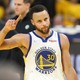 Golden State Warriors guard Stephen Curry (30) celebrates during the second half of Game 5 of basketball’s NBA Finals against the Boston Celtics in San Francisco, Monday, June 13, 2022.